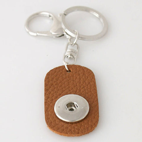 Single brown keyring